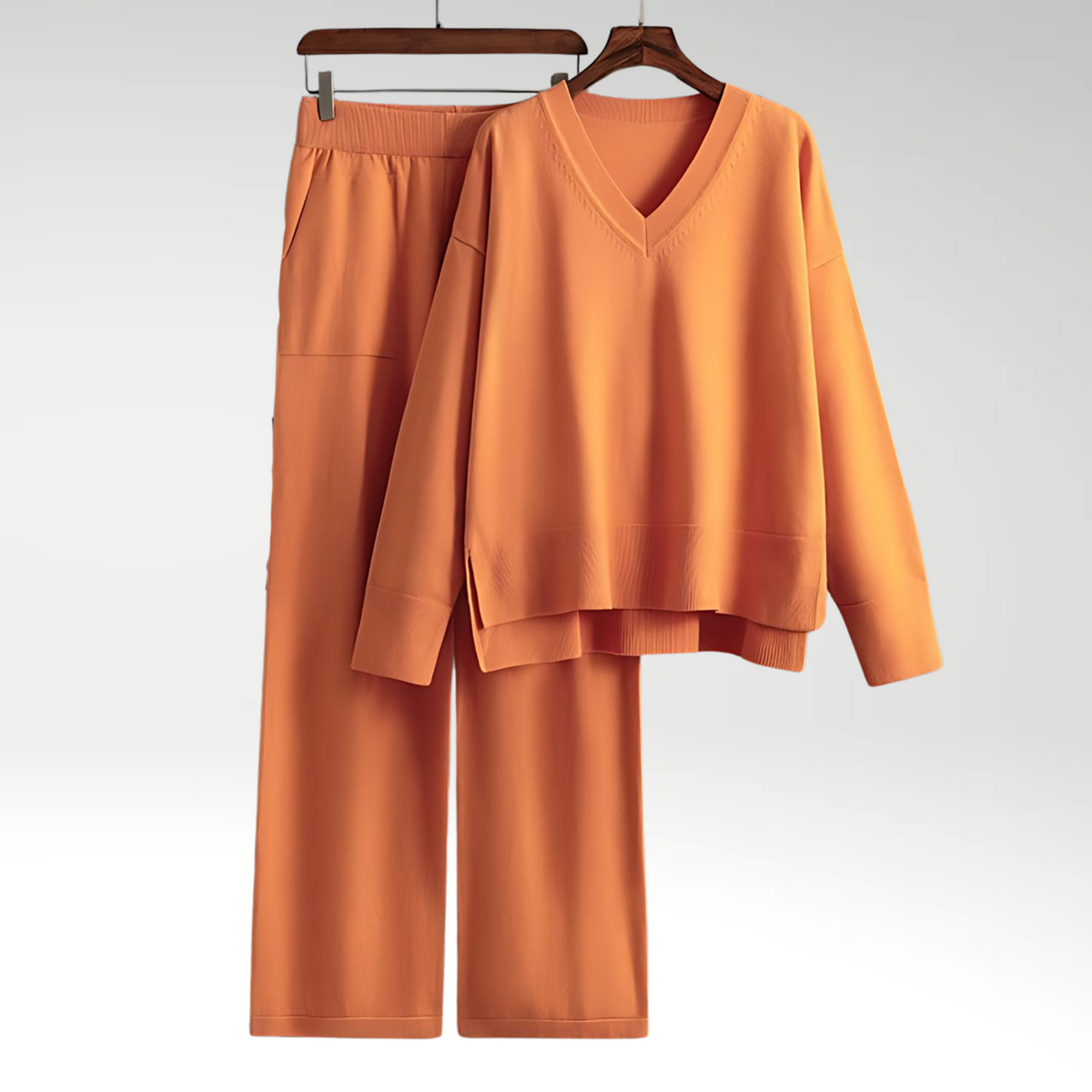 Darevo | Luxe V-Neck Two-Piece Set