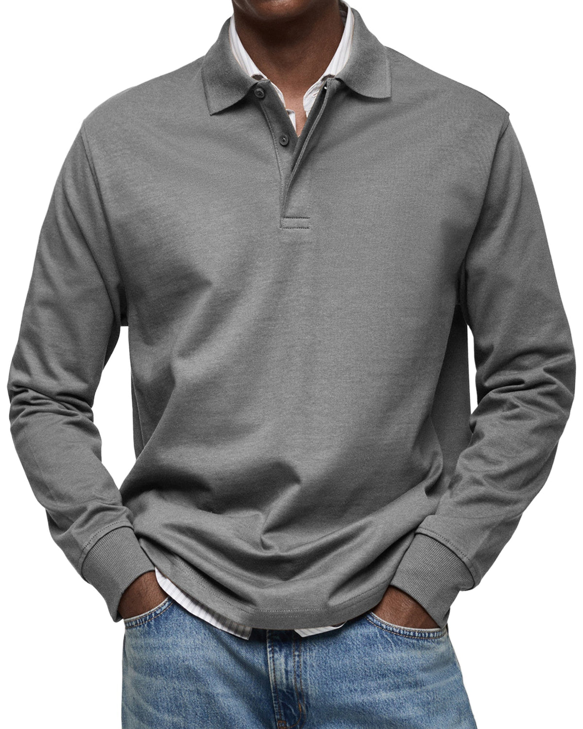 Bronson | LUXE LONG-SLEEVED POLO SHIRT