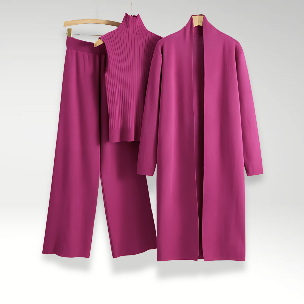 Darevo | Complete Three-Piece Luxe Knit Set