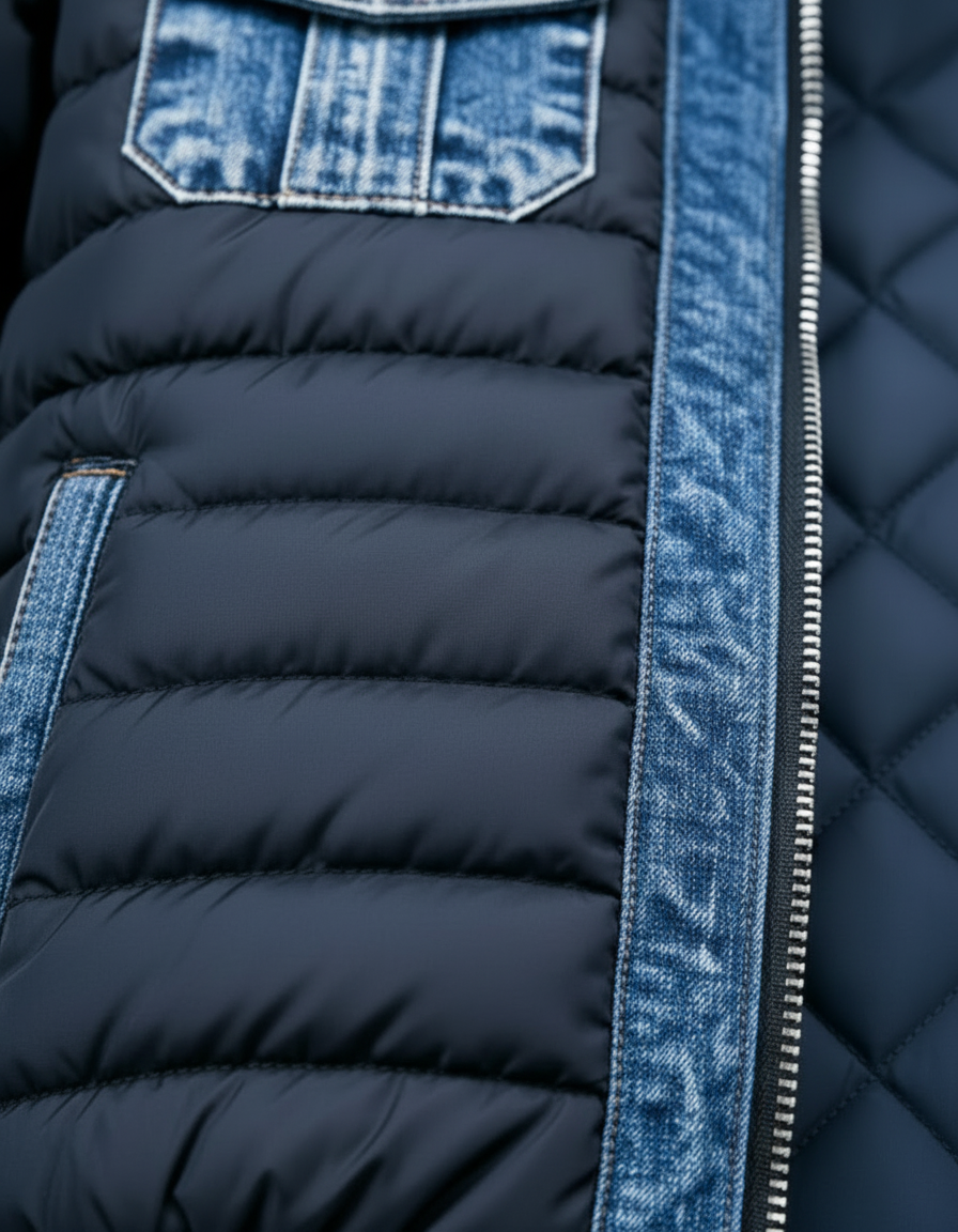 Darevo | Hybrid Quilted Denim Jacket