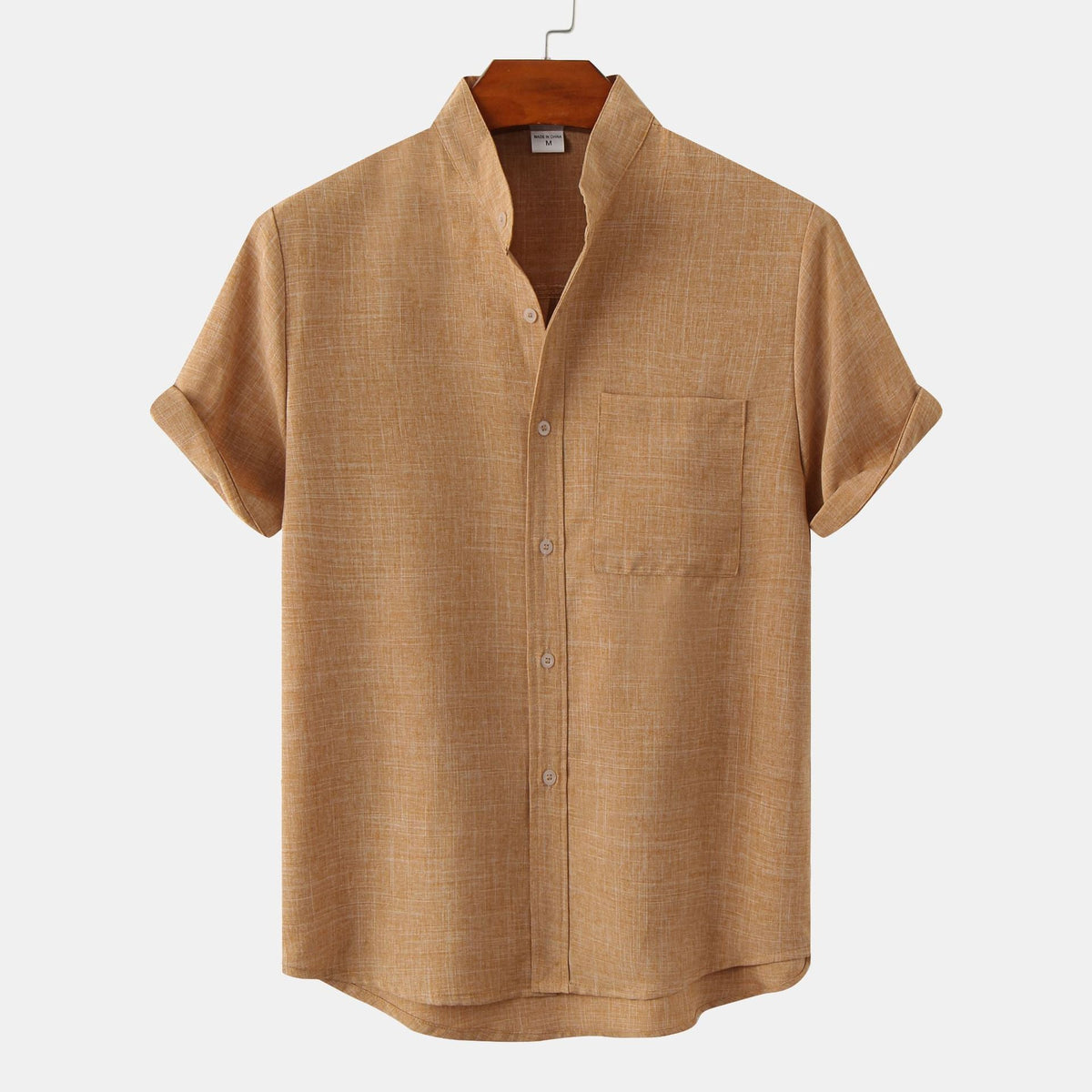 Darevo | Solid Cotton Shirt with Buttons.