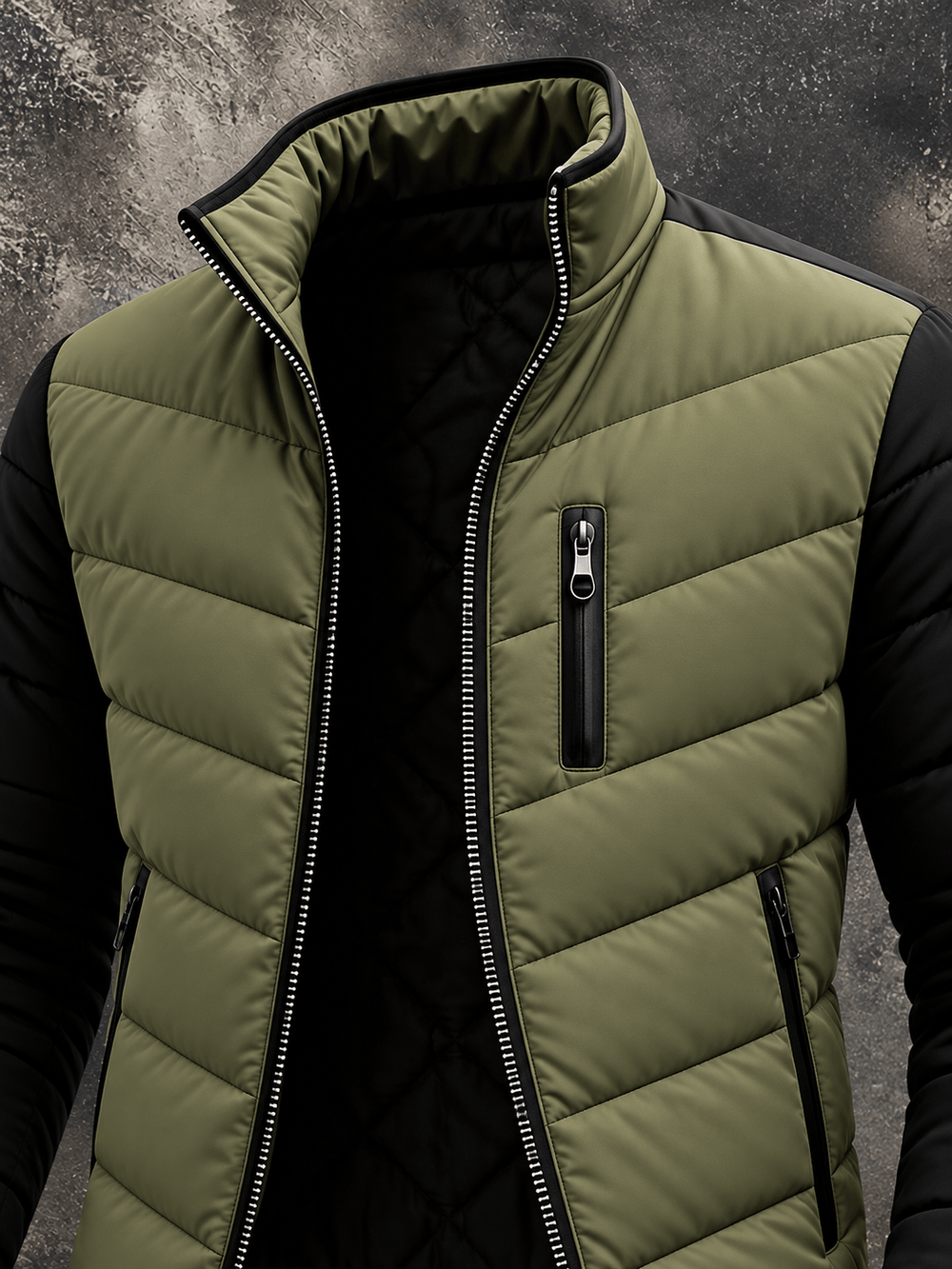 Darevo | Pleated Jacket with Zipper