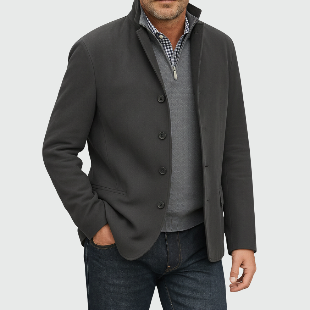 Darevo | Classic Suede Jacket with Buttons
