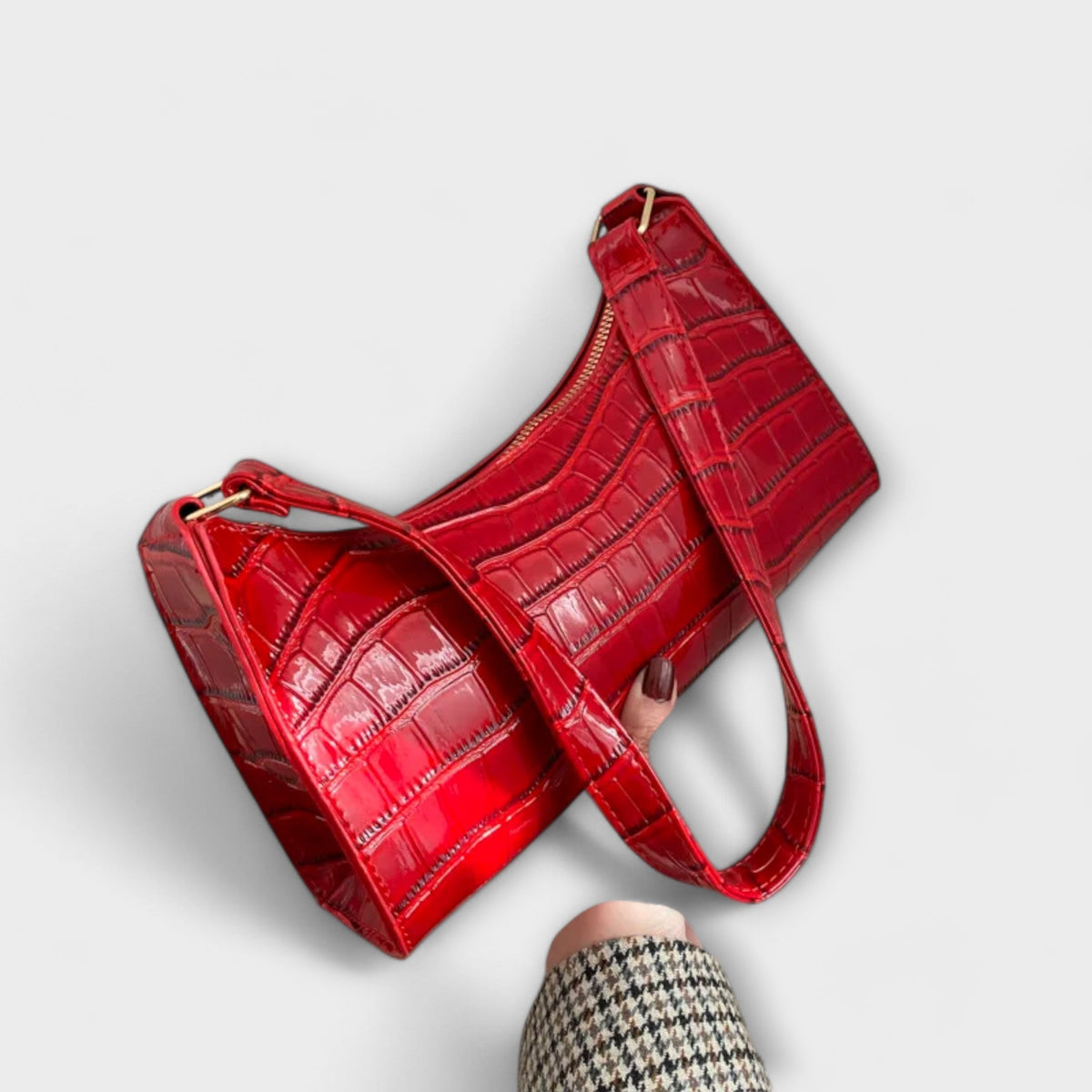 Darevo | Shiny Leather Bag