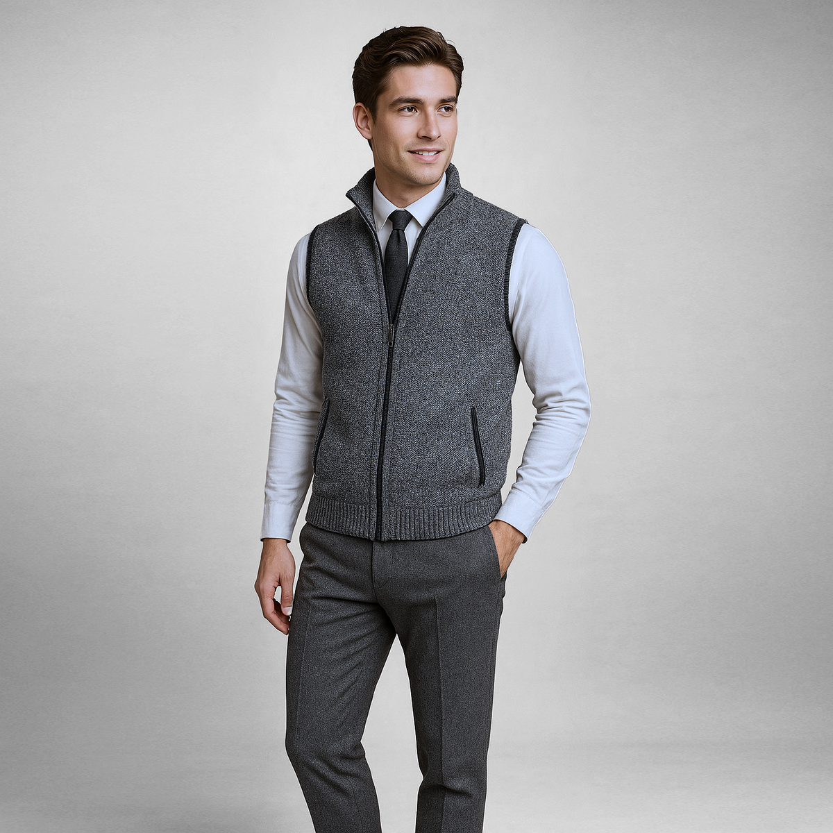 Darevo | Elegant Gilet with Full Zip