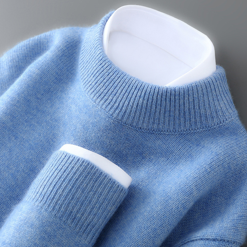 Chester | Elegant Cashmere Sweater (Sky Blue)