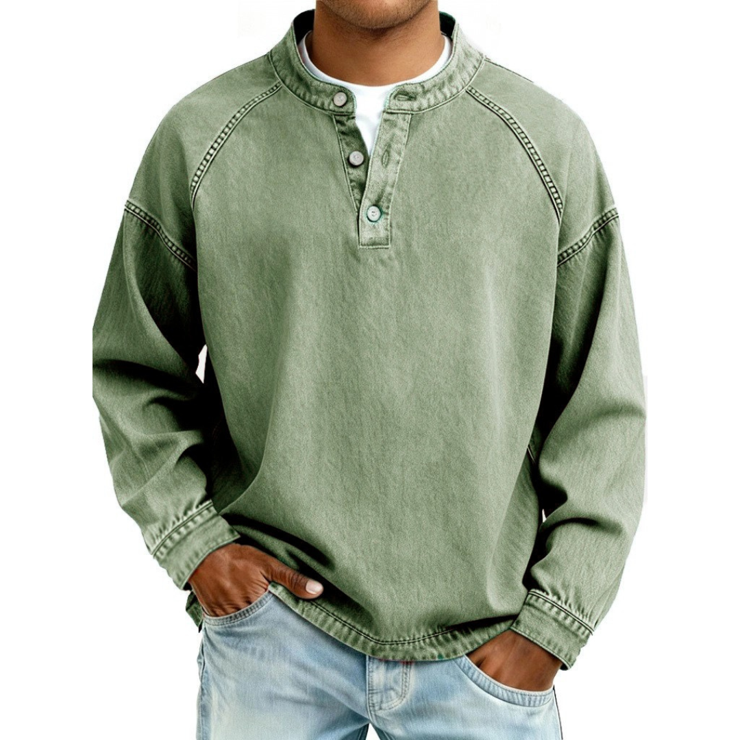 Darevo | Vintage Henley Shirt