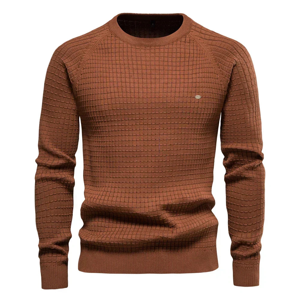 Zayne | Men's Sweater with Diamond Pattern