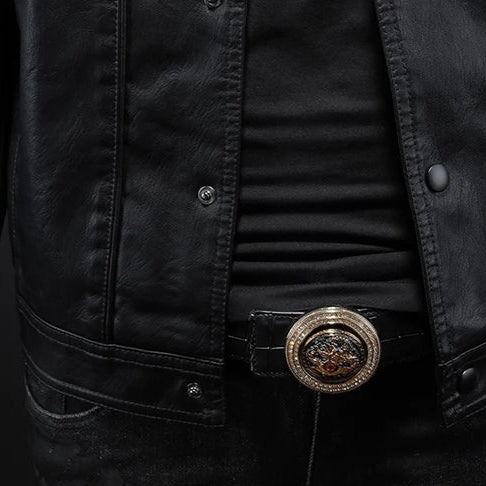 Darevo | Biker Leather Jacket