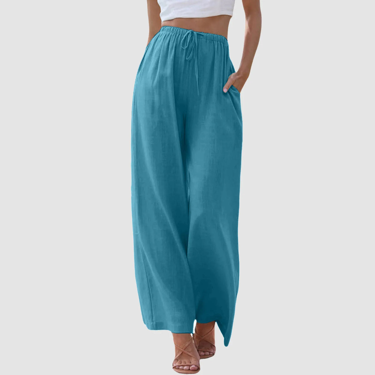 Darevo | Comfort Wide-Leg Pants with High Waist