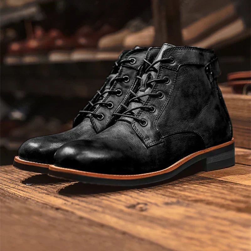 Fanum | Men's Retro Round Toe Boots