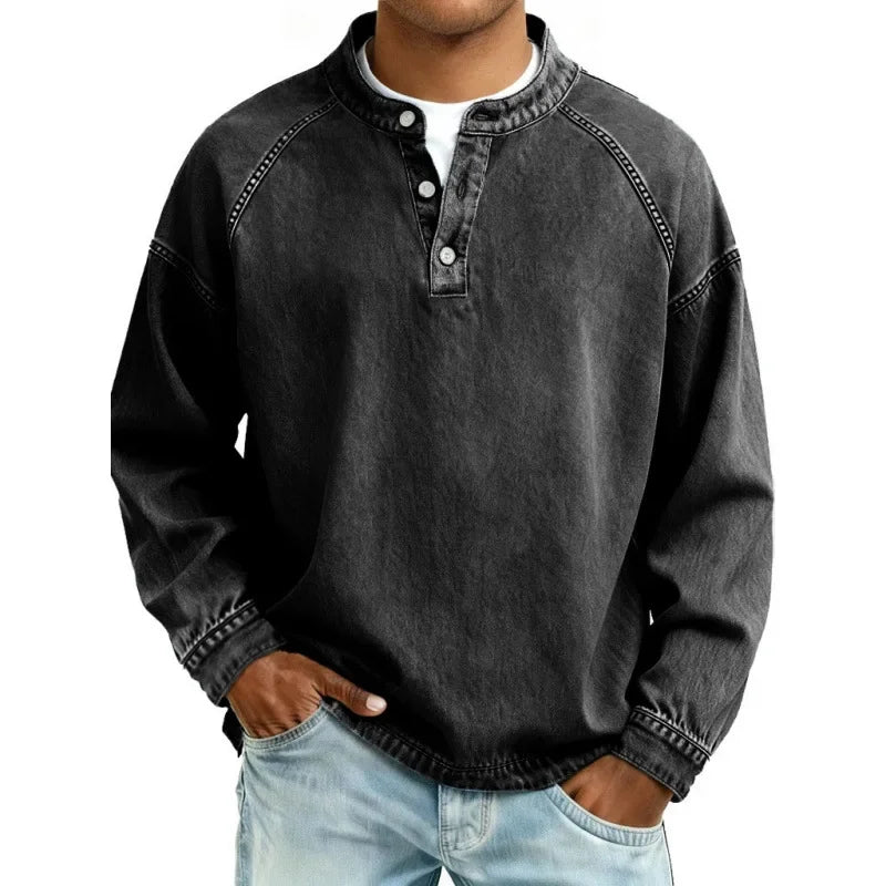 Darevo | Vintage Henley Shirt