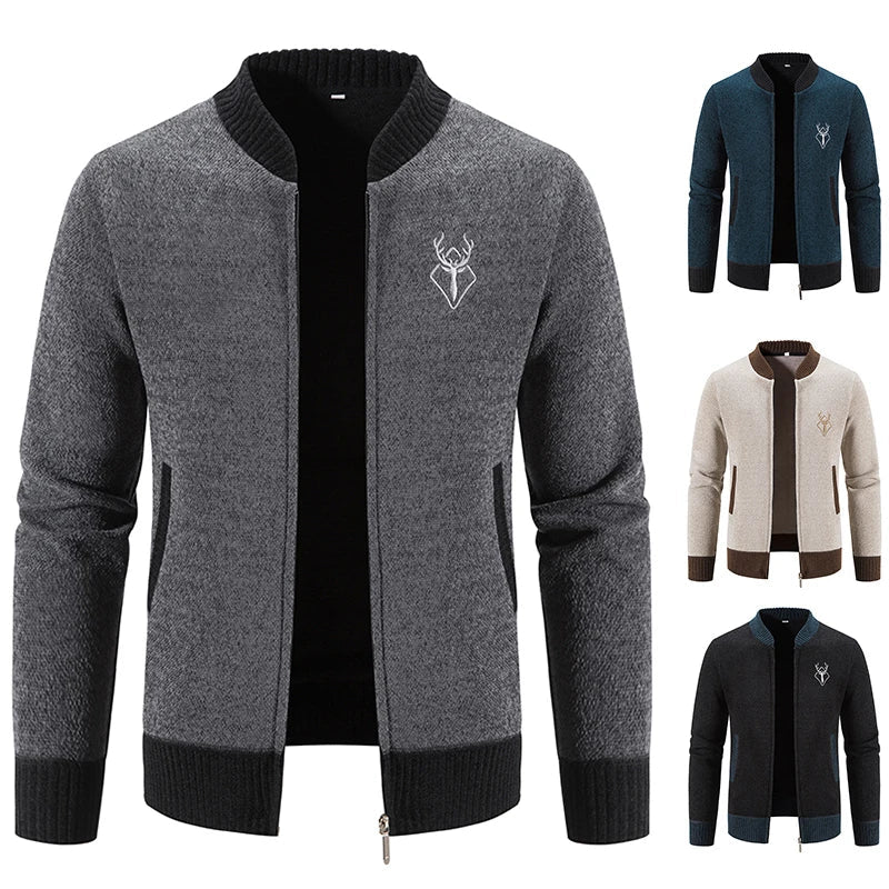 Darevo | Men's Knit Gilet with Autumn Detail