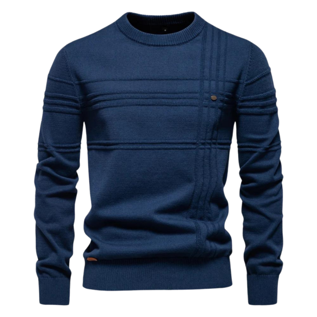Kade | Elegant Sweater for Men with Checkered Design