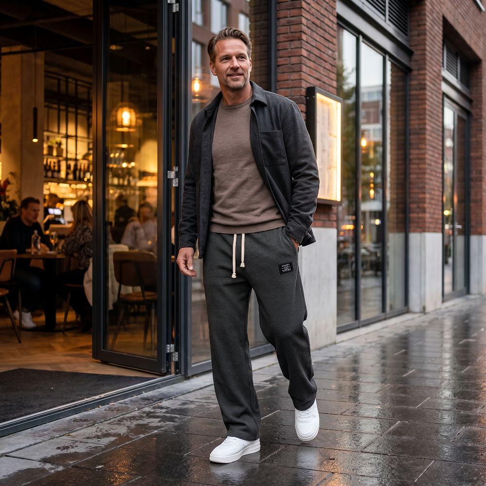 Darevo | Comfortable men's pants with a loose fit and adjustable waist