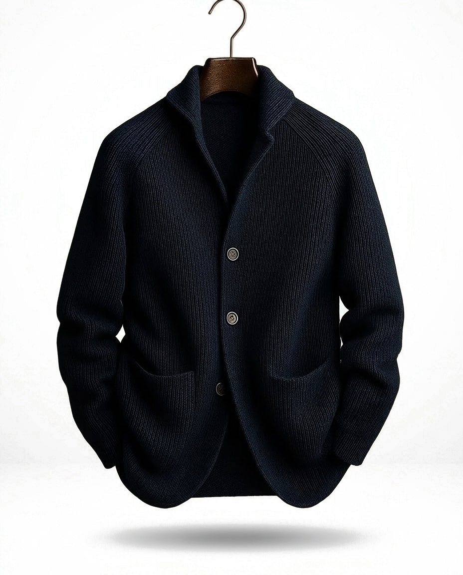 Darevo | Knitted cardigan with shawl collar and button closure
