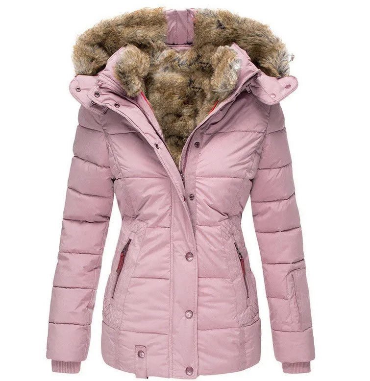 Darevo | Warm Winter Coat with Fur Lining