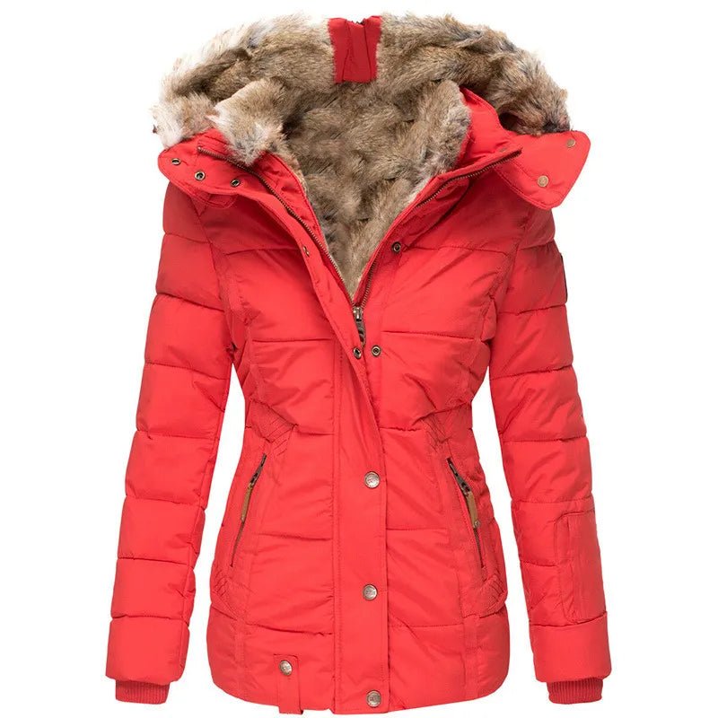 Darevo | Warm Winter Coat with Fur Lining
