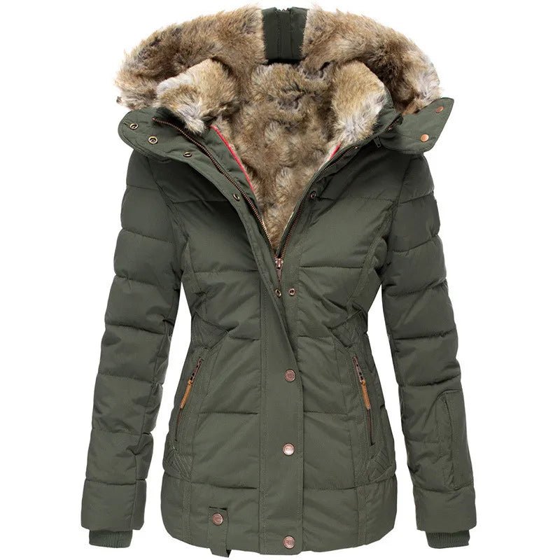Darevo | Warm Winter Coat with Fur Lining