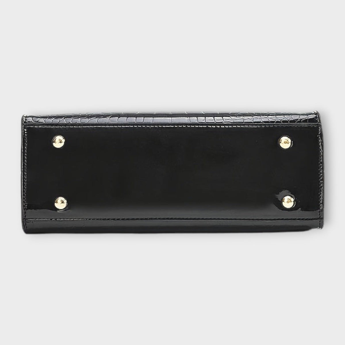 Darevo | Glossy Crocodile Pattern Handbag