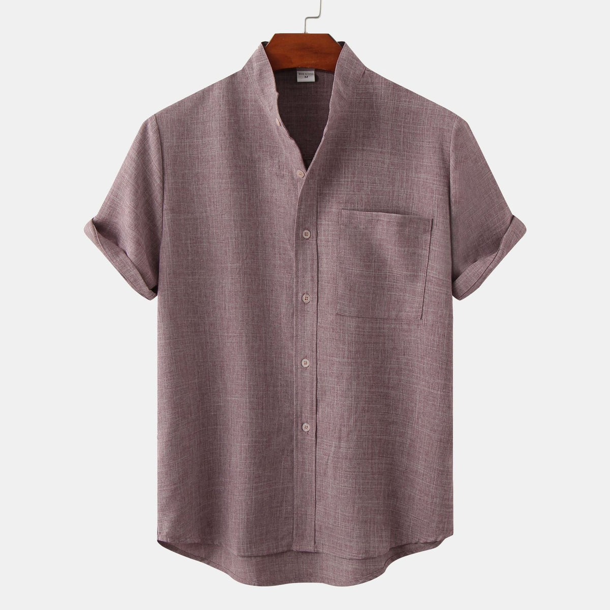 Darevo | Solid Cotton Shirt with Buttons.