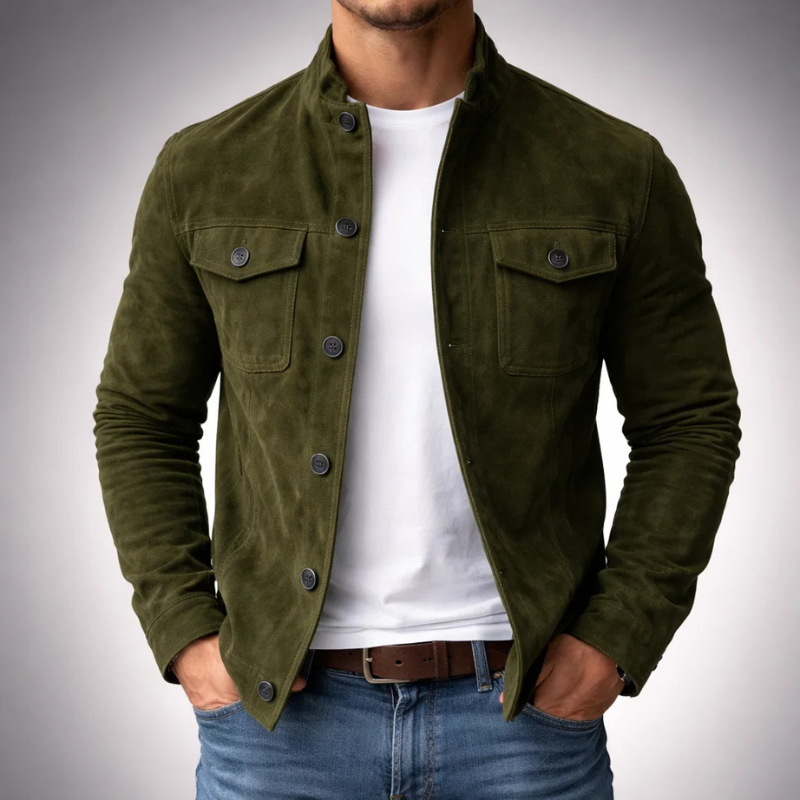 Darevo | Premium Suede Bomber Jacket