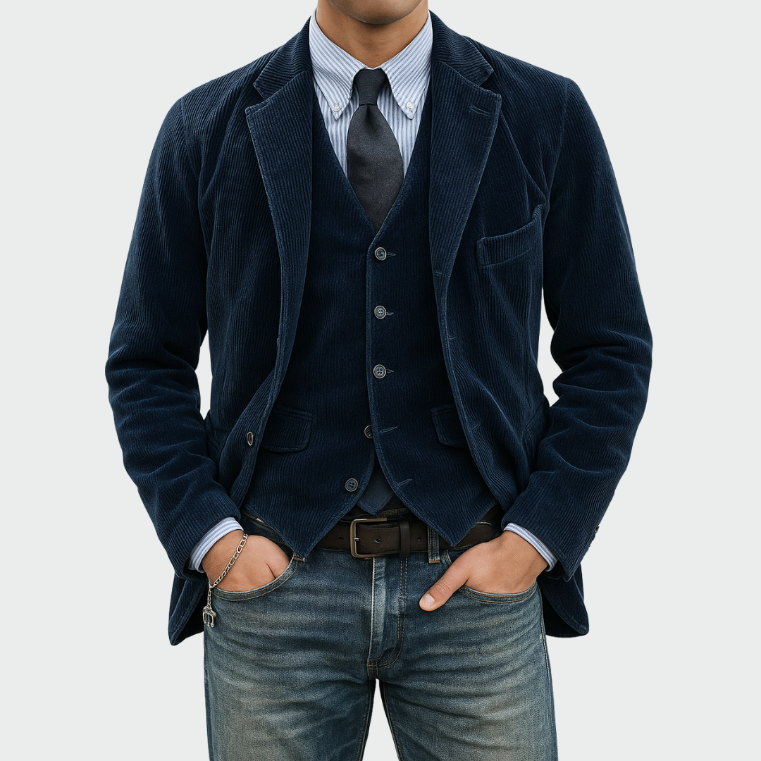 Tommy | Velvet Blazer & Waistcoat Set