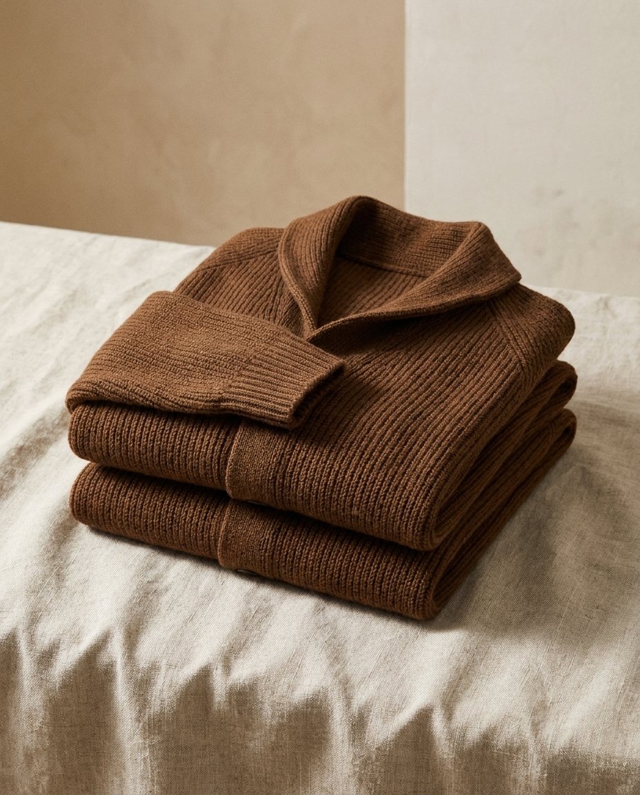 Darevo | Knitted cardigan with shawl collar and button closure