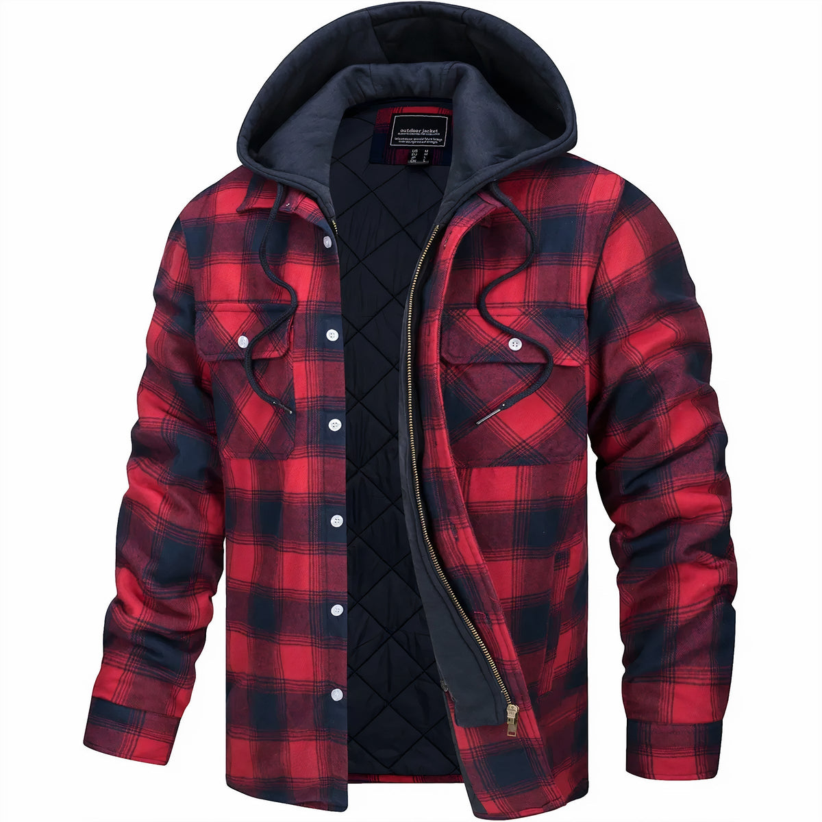 Darevo | Checkered Zip Jacket