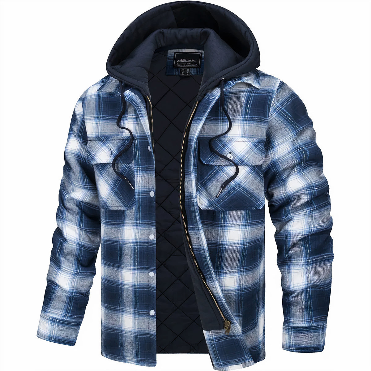 Darevo | Checkered Zip Jacket
