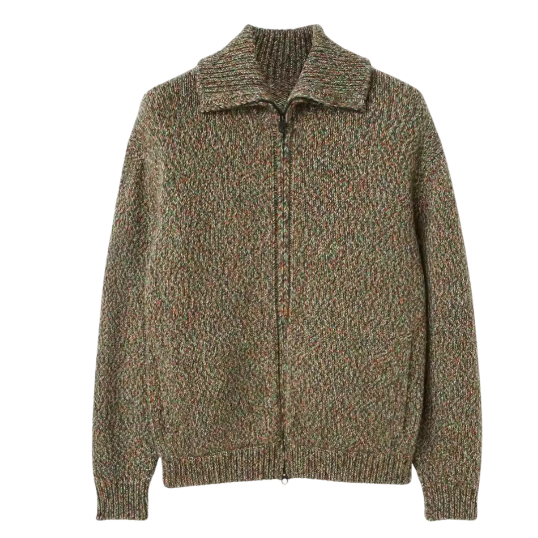 Darevo | Zip-Up Bomber in Alpaca Wool