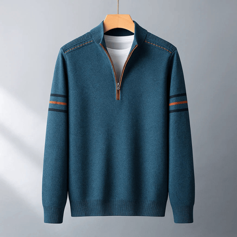 Darevo | Modern Half-Zip Sweater Ease