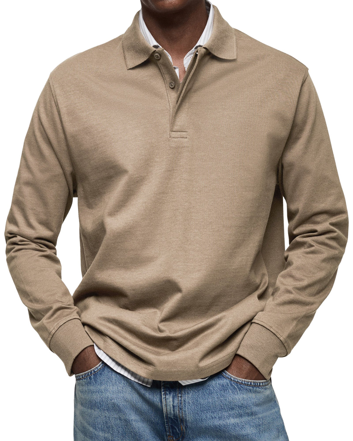 Bronson | LUXE LONG-SLEEVED POLO SHIRT