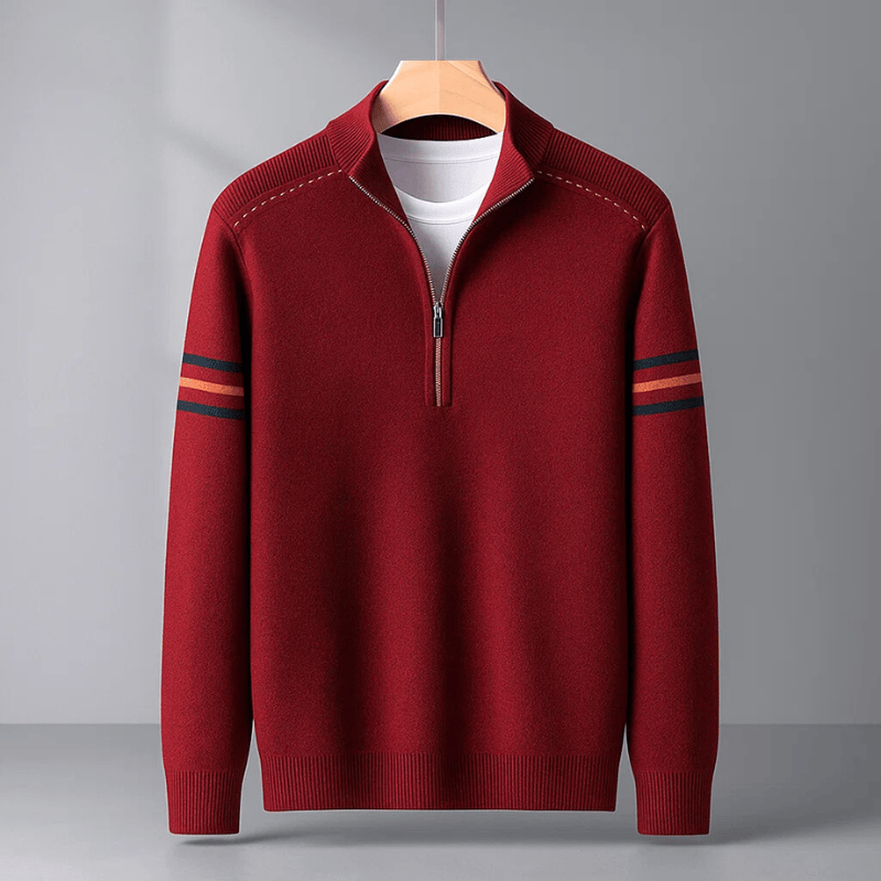 Darevo | Modern Half-Zip Sweater Ease