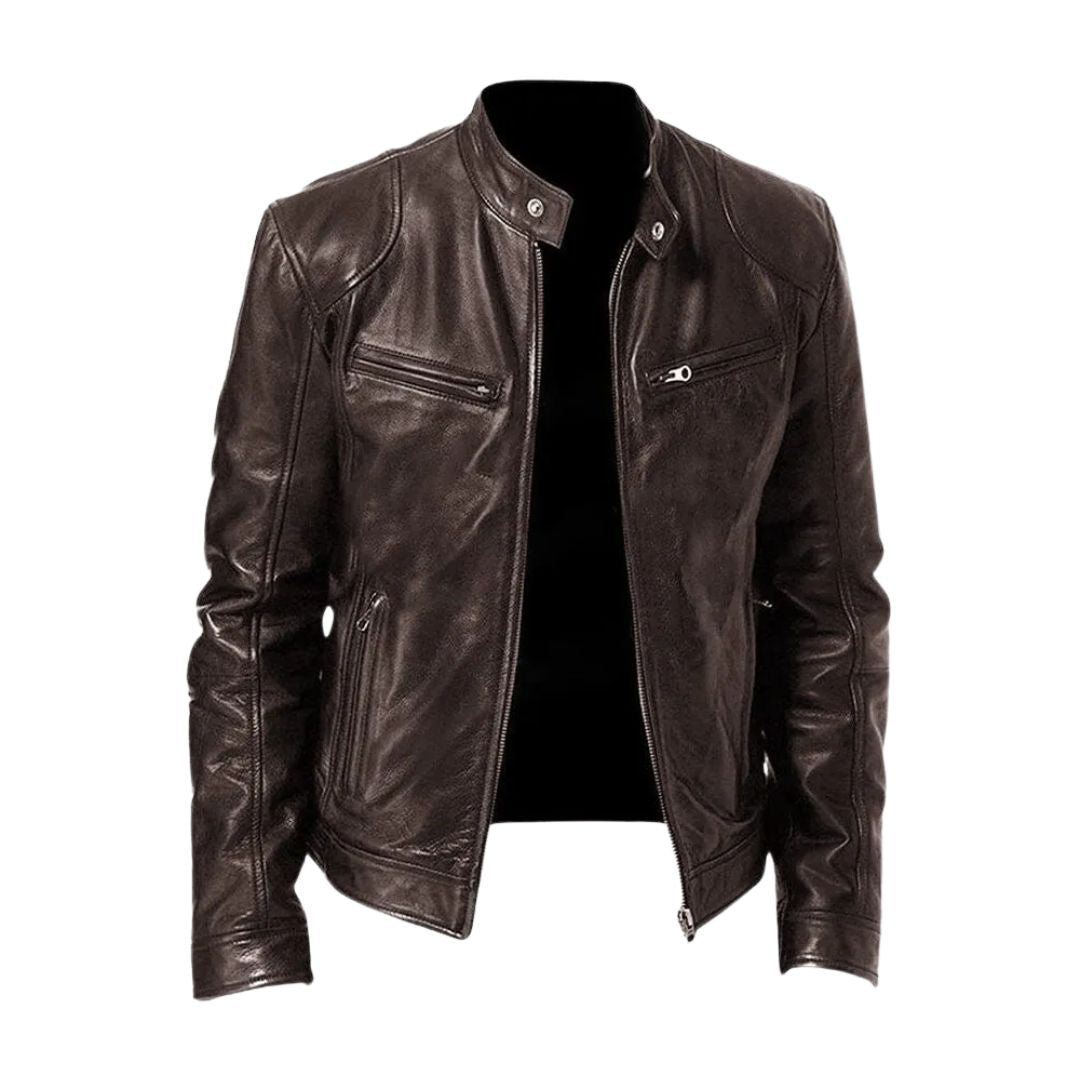 Darevo | Casual Leather Jacket
