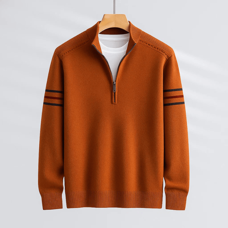 Darevo | Modern Half-Zip Sweater Ease