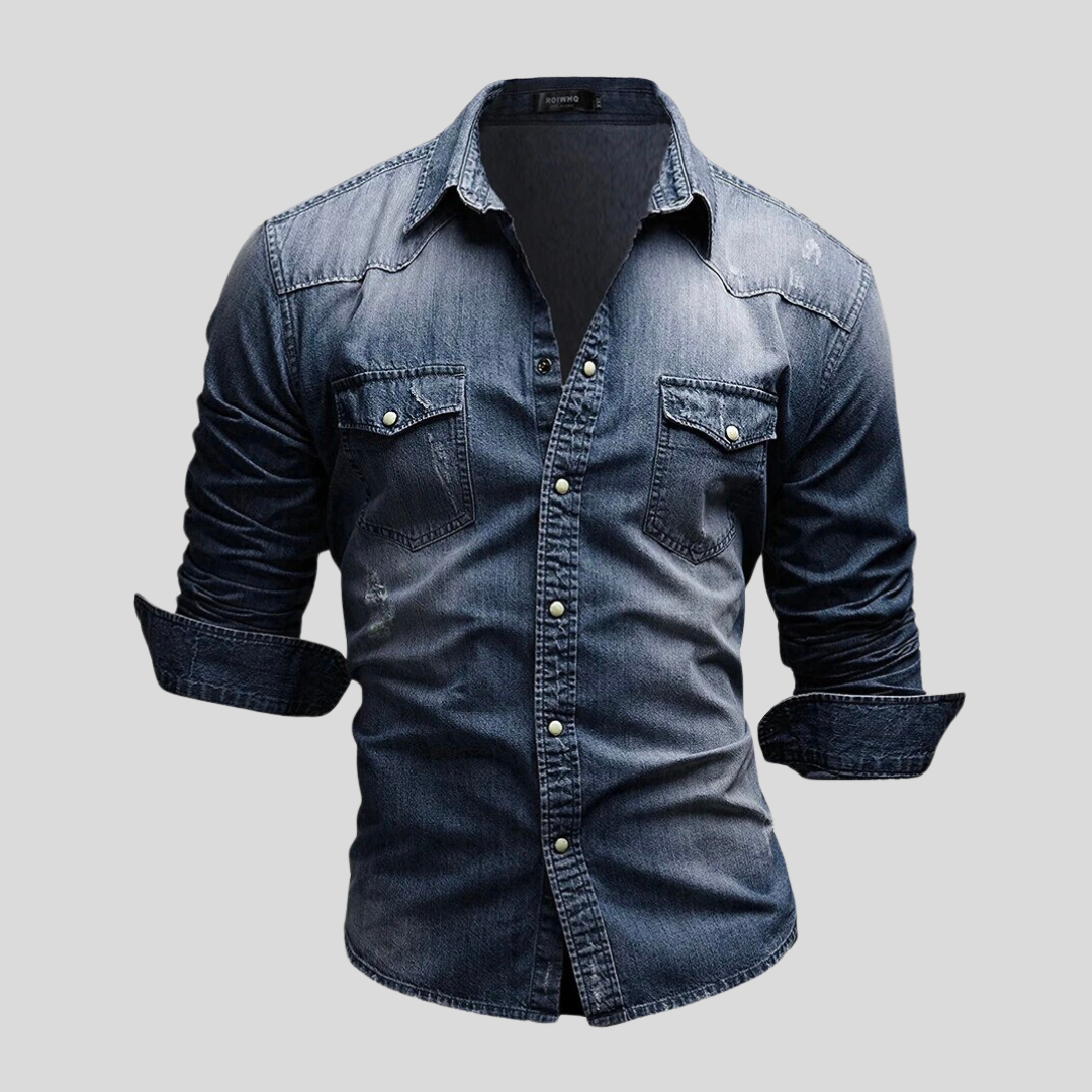 Darevo | Modern Style Denim Shirt