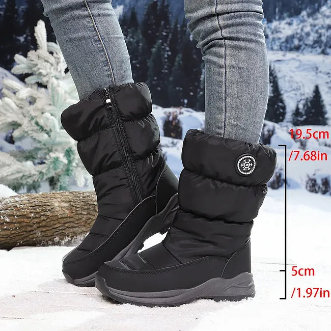 Darevo | High-Quality Winter Snow Boots, Mid-Calf Length