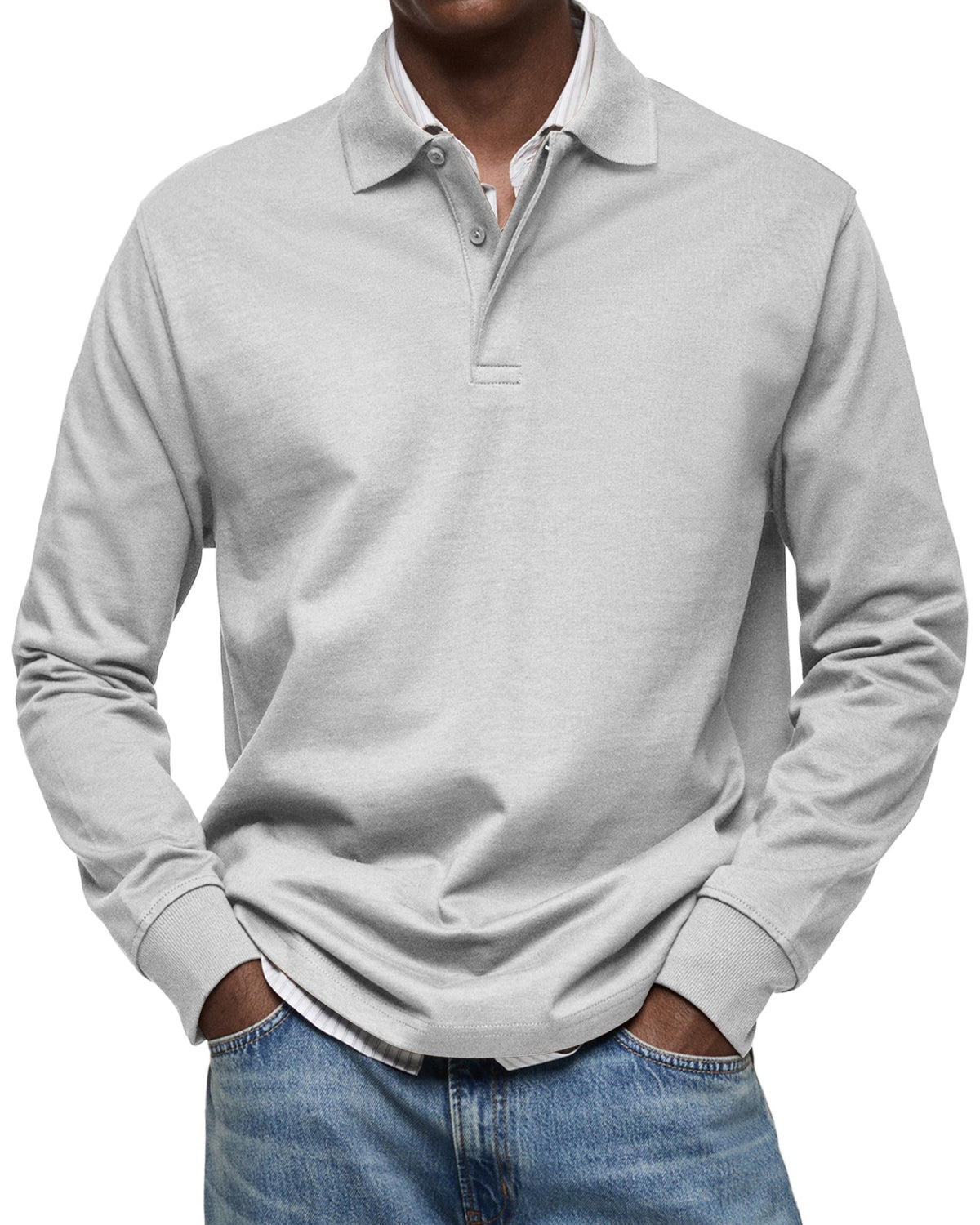 Bronson | LUXE LONG-SLEEVED POLO SHIRT
