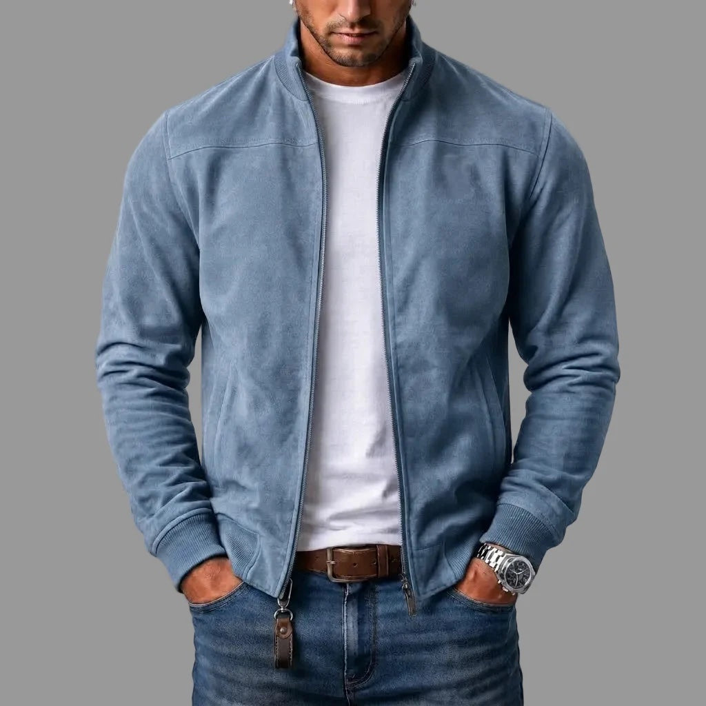 Darevo | Suede-Look Bomber Jacket