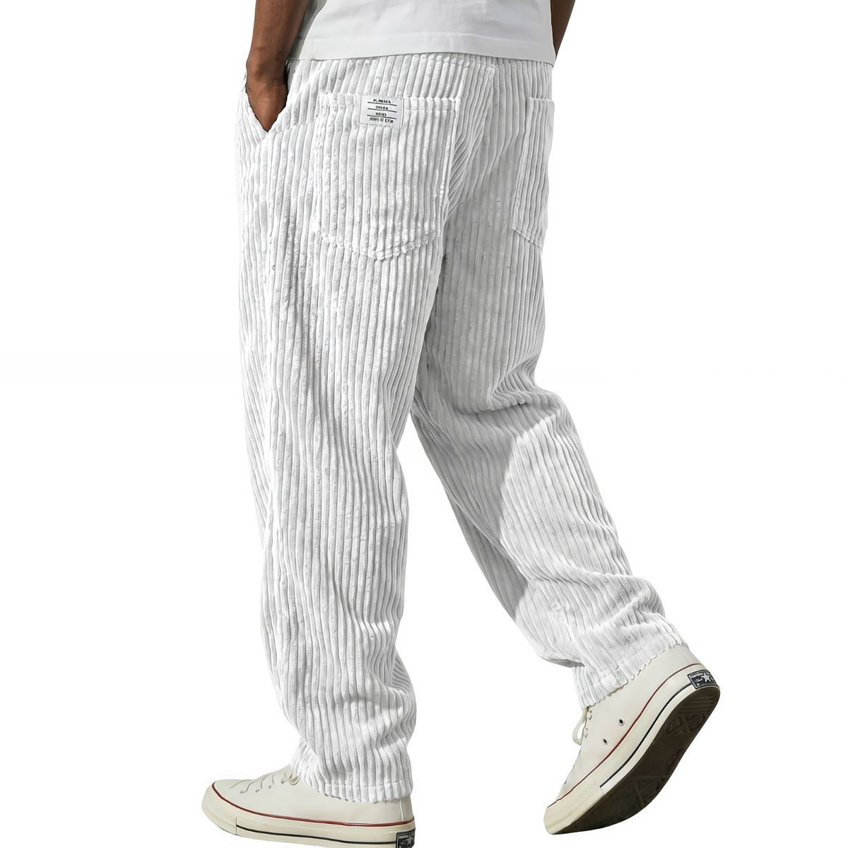 Darevo | Men's Corduroy Pants with Elastic Waistband