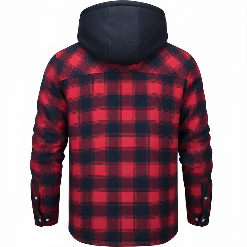 Calvin | Elegant Long Sleeve Warm Hooded Jacket With Button