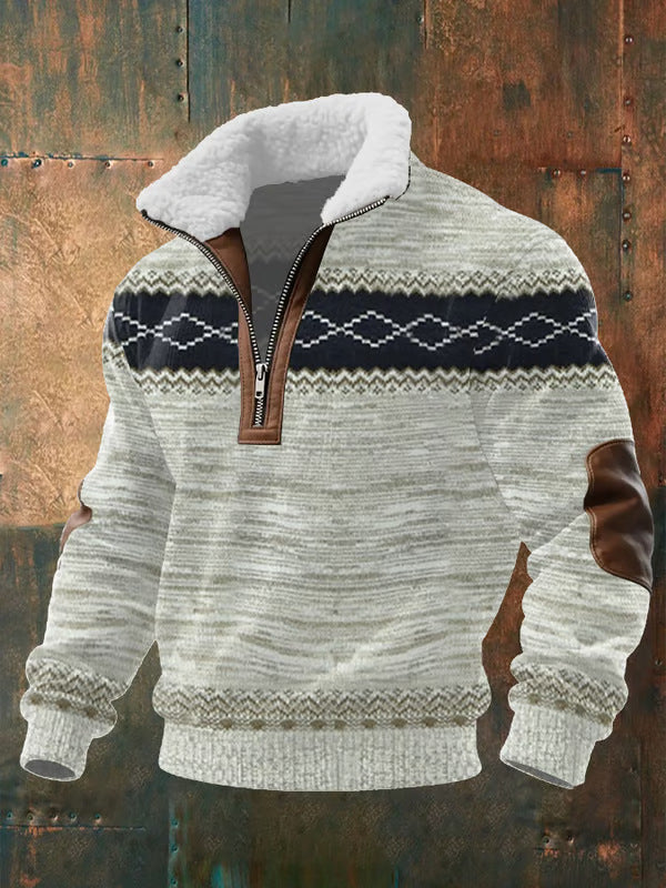 Darevo | Zip Sweater with High Collar and Lining