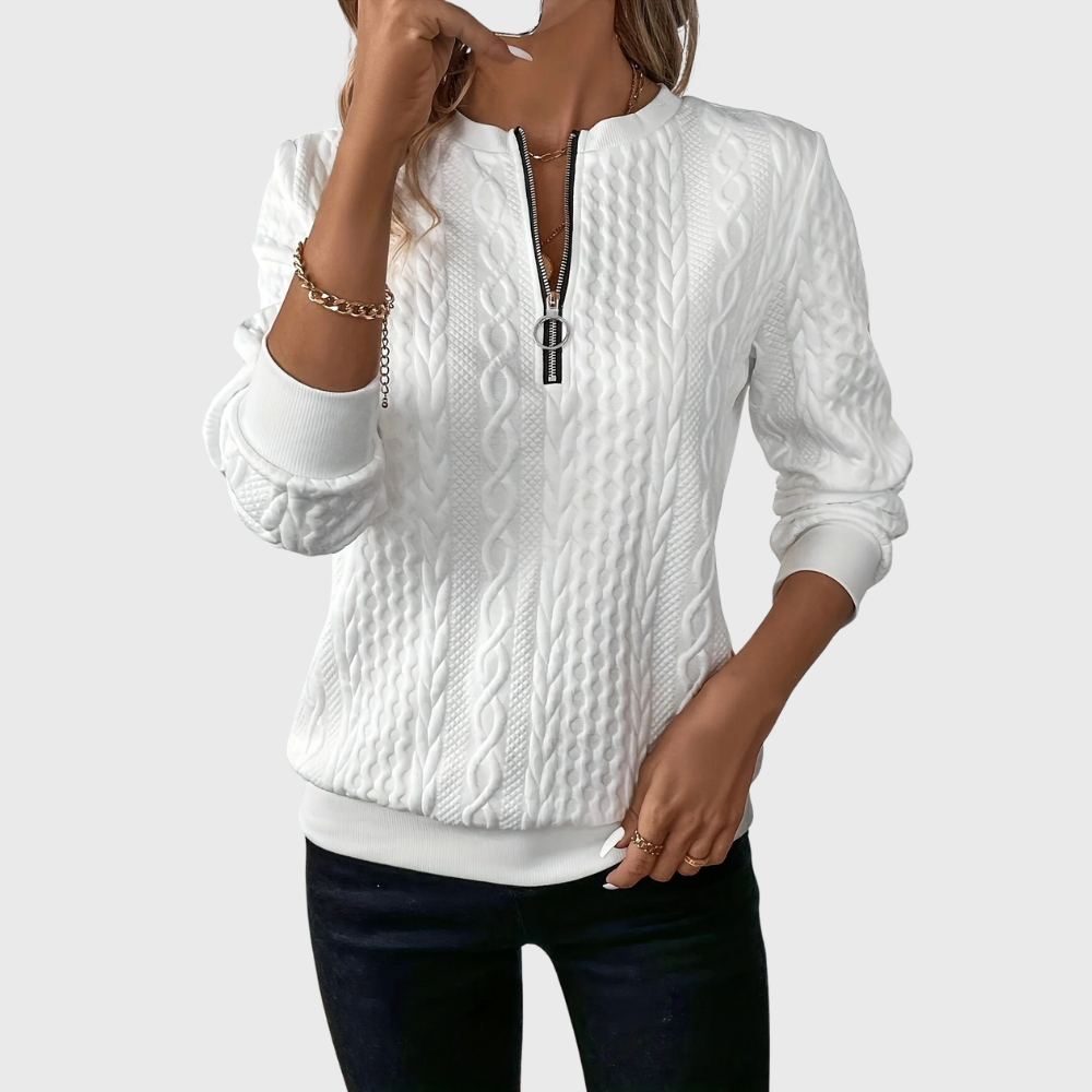 Briar | Knitted sweater with zipper