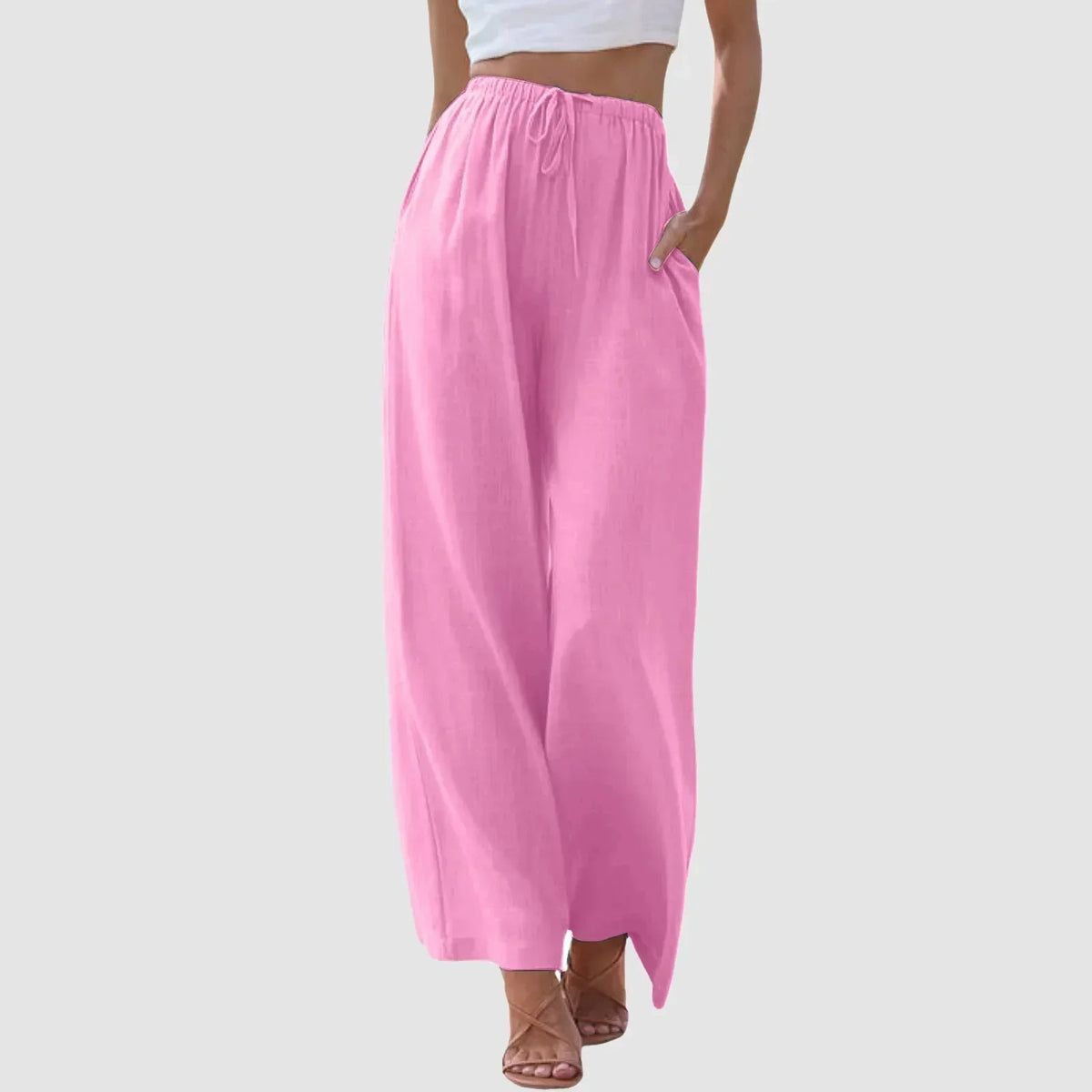 Darevo | Comfort Wide-Leg Pants with High Waist