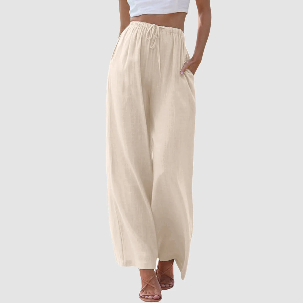 Darevo | Comfort Wide-Leg Pants with High Waist