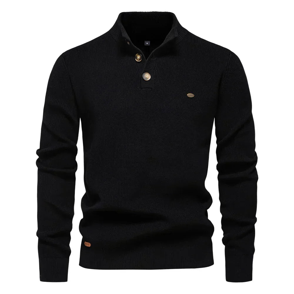 Elias | Men's Sweater with Buttons
