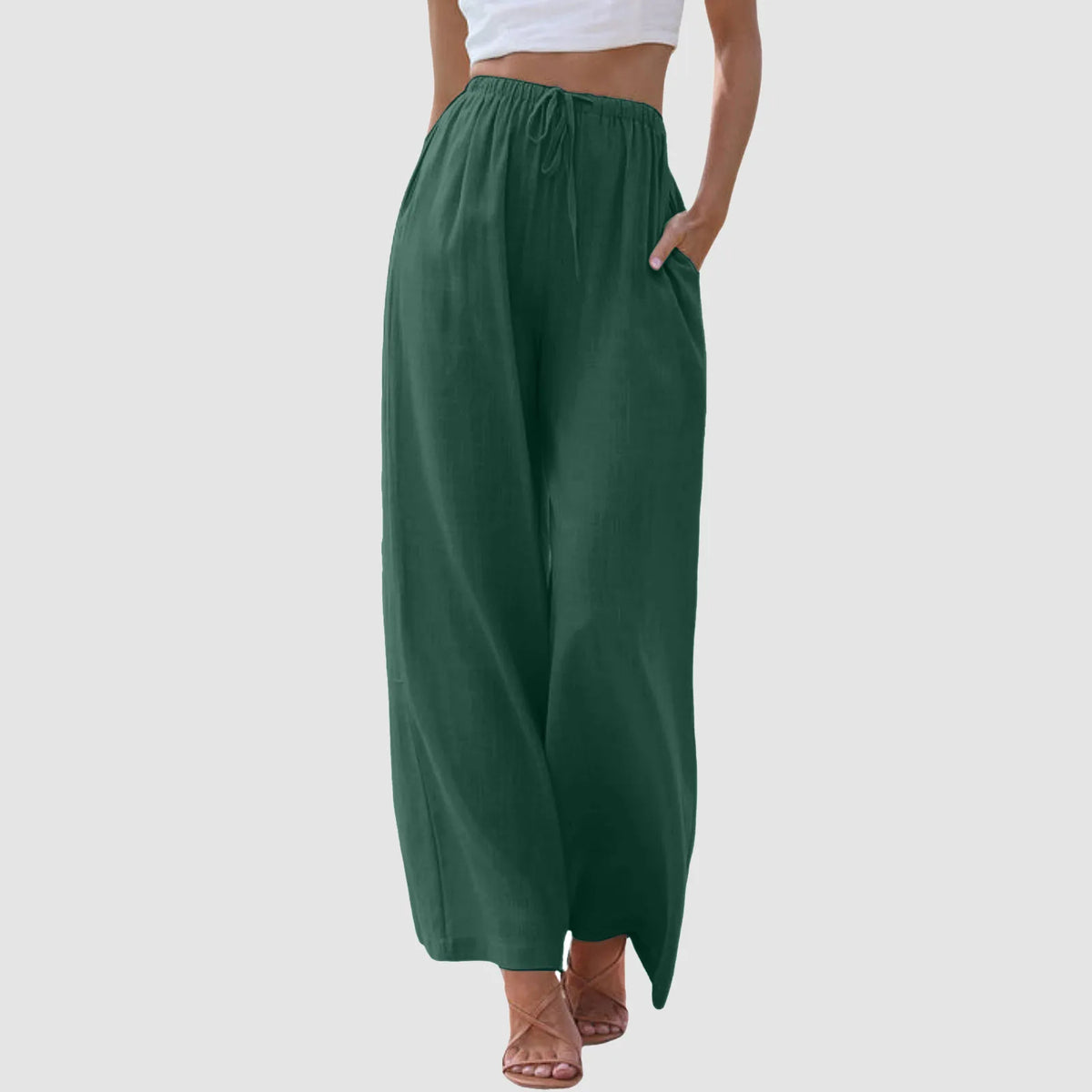 Darevo  | High-Waisted Wide Leg Pants