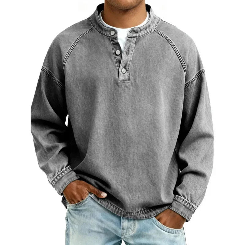 Darevo | Vintage Henley Shirt