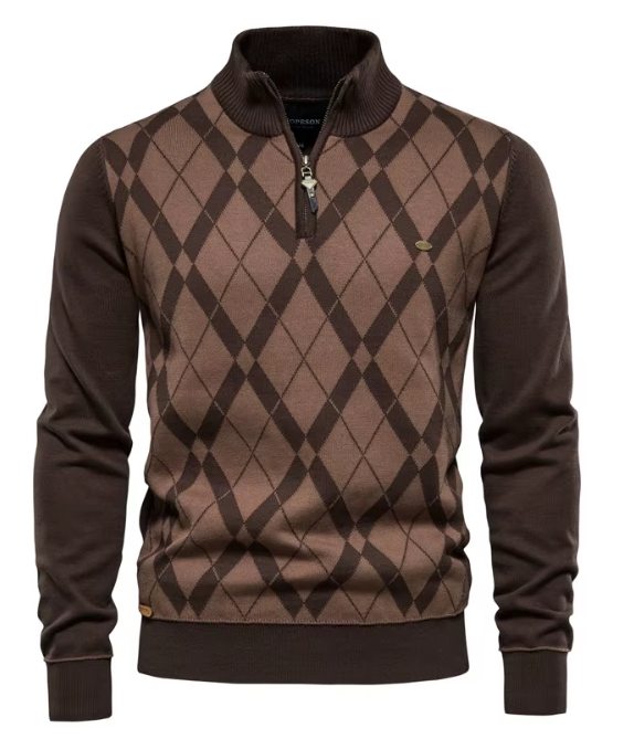 Derrick | Men's Pullover with Half Zip